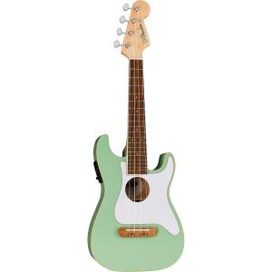 Fender Fullerton Stratocaster акустически-электрическая гавайская гитара Surf Green