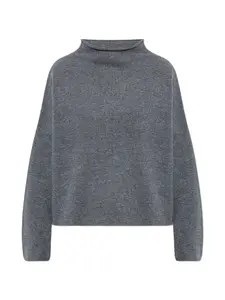 Светло-бежевый свитер с воротником-гольф Lisa Yang, серый