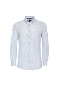 Мужская деловая рубашка с принтом, облегающая боди Venti, голубой