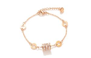 Титановый стальной браслет для женщин TRUE ME, Small Round Pendant Bracelet