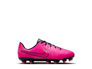 Кроссовки Jr. Tiempo Legend 10 Club Soccer Cleat Nike, черный/розовый