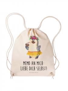 Сумка-шоппер с изображением пингвина и кокоса, с надписью на кремовом фоне Mr. & Mrs. Panda