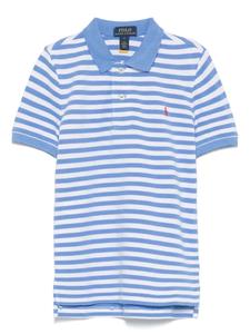 POLO RALPH LAUREN KIDS рубашка поло в полоску, синий