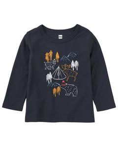 Футболка Tea Collection с принтом "Кемпинг", синий