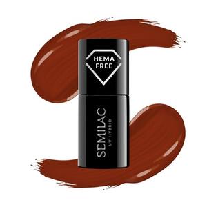 Гибридный лак, 7мл Semilac, 418 Red Hot Beach