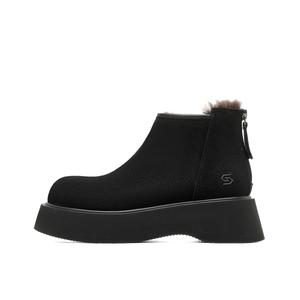 Термические короткие снежные ботинки 5CM женские ST&SAT, черный