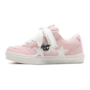 KAAVER OTTO Кроссовки для скейтбординга унисекс с амортизацией, поддержкой баланса, износостойкие, легкие, низкие, в коробке, розово-белые, цвет Pink White