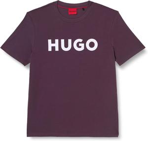 Мужская футболка Hugo с коротким рукавом и принтом логотипа, Grape