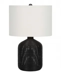 Настольная лампа из ротанга, 58 см Monarch Specialties, черный