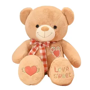 Очаровательный милый плюшевый медвежонок Cartoon Heart MENGGEGE, коричневый