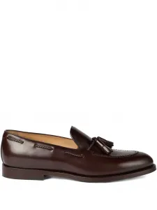 Кожаные мокасины с кисточками Brunello Cucinelli, коричневый