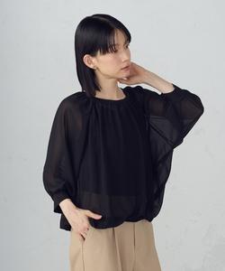 Блузка с рукавами-баллонами + майка