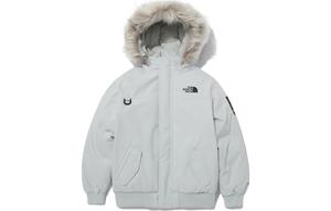 Детская утепленная куртка THE NORTH FACE, бело-серая