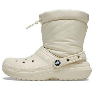 Кроссовки classic lined neo puff boots 'beige' Crocs, бежевый