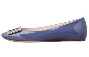 Повседневные туфли женские голубые Roger Vivier