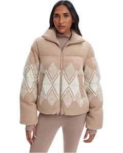Женское пальто Varley Belinda Knit Puffer, Light Taupe