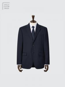 Пиджак из шерсти Uniqlo, синий