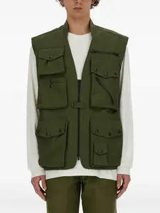 Жилет в стиле милитари Needles, зеленый