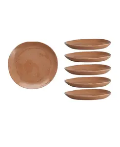 Салатные тарелки Sandia из меламина, набор из 6 шт. Fortessa, adobe