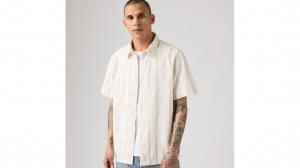 Рубашка свободного кроя с короткими рукавами Luru Levi's, David Dobby Stripe Egret - Multi-Color