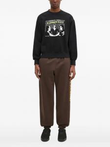 Толстовка с круглым вырезом и графическим принтом «Овен» Aries, черный