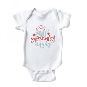 Боди Sassy Baby с блестками и звездами The Juniper Shop, белый