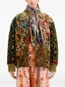 Шарф из шелка с абстрактным узором Pierre-Louis Mascia, нейтральный