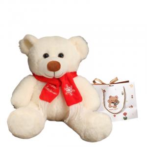 Плюшевая кукла милый медвежонок 35 см высотой OU DI PIG, белый