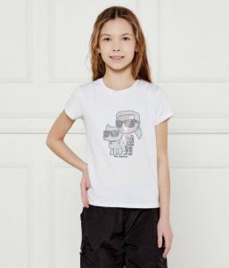 Футболки Regular fit Karl Lagerfeld Kids, белый