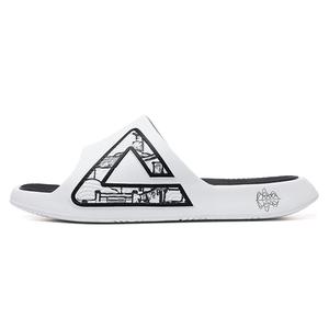 PEAK Тапочки-слайды Extreme National Creativity с противоскользящей подошвой, устойчивые к запахам, с амортизацией, мужские, белые, черные