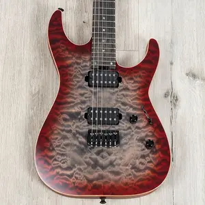 Гитара ESP USA M-II HT Hardtail, гриф из эбенового дерева, звукосниматели Seymour Duncan '59 / Custom, Blood Moon
