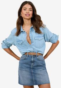 Джинсовая юбка A-line skirt Lipsy, синий