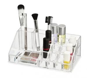Органайзер для косметики WENKO, 16 отделений, 6x12,5x22 см , бесцветный