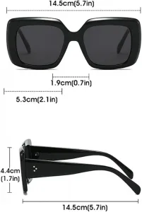 Женские солнцезащитные очки Melrose Square Punk 2024, роскошные дизайнерские винтажные панк-очки для женщин, White