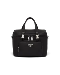 Пикниковая сумка из переработанного нейлона Prada, черный