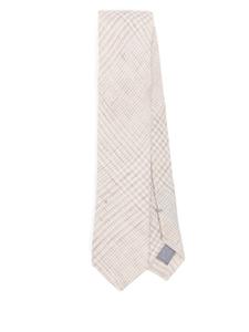 Eleventy галстук в клетку, нейтральный