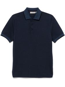 Canali рубашка поло из ткани пике, синий
