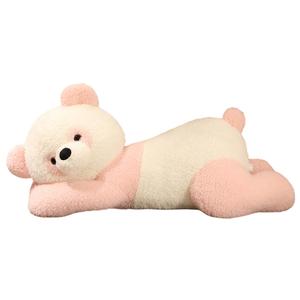 Мягкая и милая плюшевая кукла сидящий медвежонок, панда Fox fairy, розовый