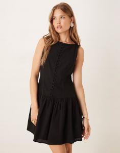 Платье мини с заниженной талией Claudia черного цвета Nobody'S Child