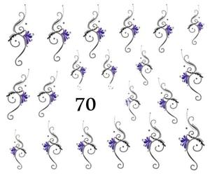 Водные наклейки для ногтей - №70, inna