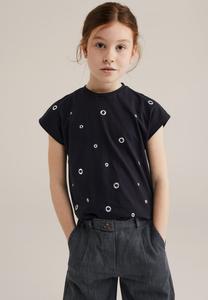 Футболка с принтом WE Fashion, черный