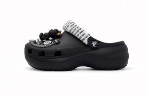 Crocs Классические женские черные сабо на платформе