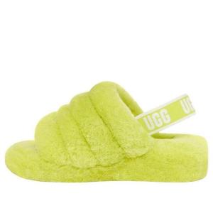 Тапочки fluff yeah slide 'key lime' Ugg, зеленый