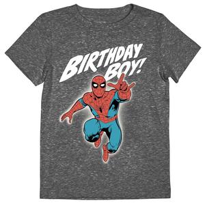 Футболка Jumping Beans с рисунком «Человек-паук» для мальчиков на день рождения для мальчиков 4–12 лет, серый