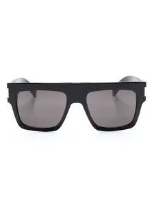 Солнцезащитные очки SL 628 в квадратной оправе Saint Laurent Eyewear, черный