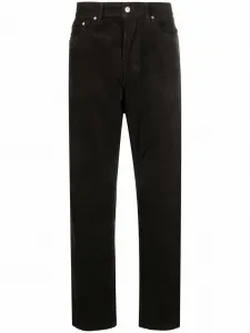 Вельветовые брюки прямого кроя Carhartt Wip, коричневый