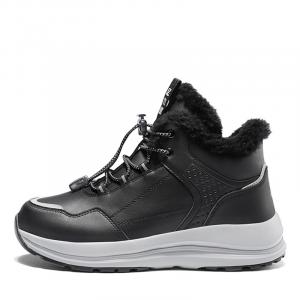 ZULIZ Зимние ботинки унисекс, черные/бордовые