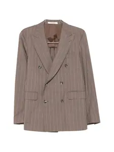 Костюм с двубортным пиджаком Tagliatore, коричневый