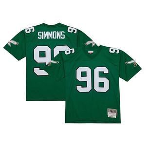 Мужская реплика джерси legacy Клайда Симмонса Kelly Green Philadelphia Eagles Mitchell & Ness