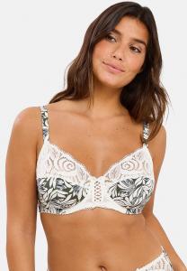 Бюстгальтер Sans Complexe Underwired bra, Floral Vert Thym/Green